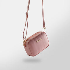 Mini Snakeskin Square Bag - Color Pink